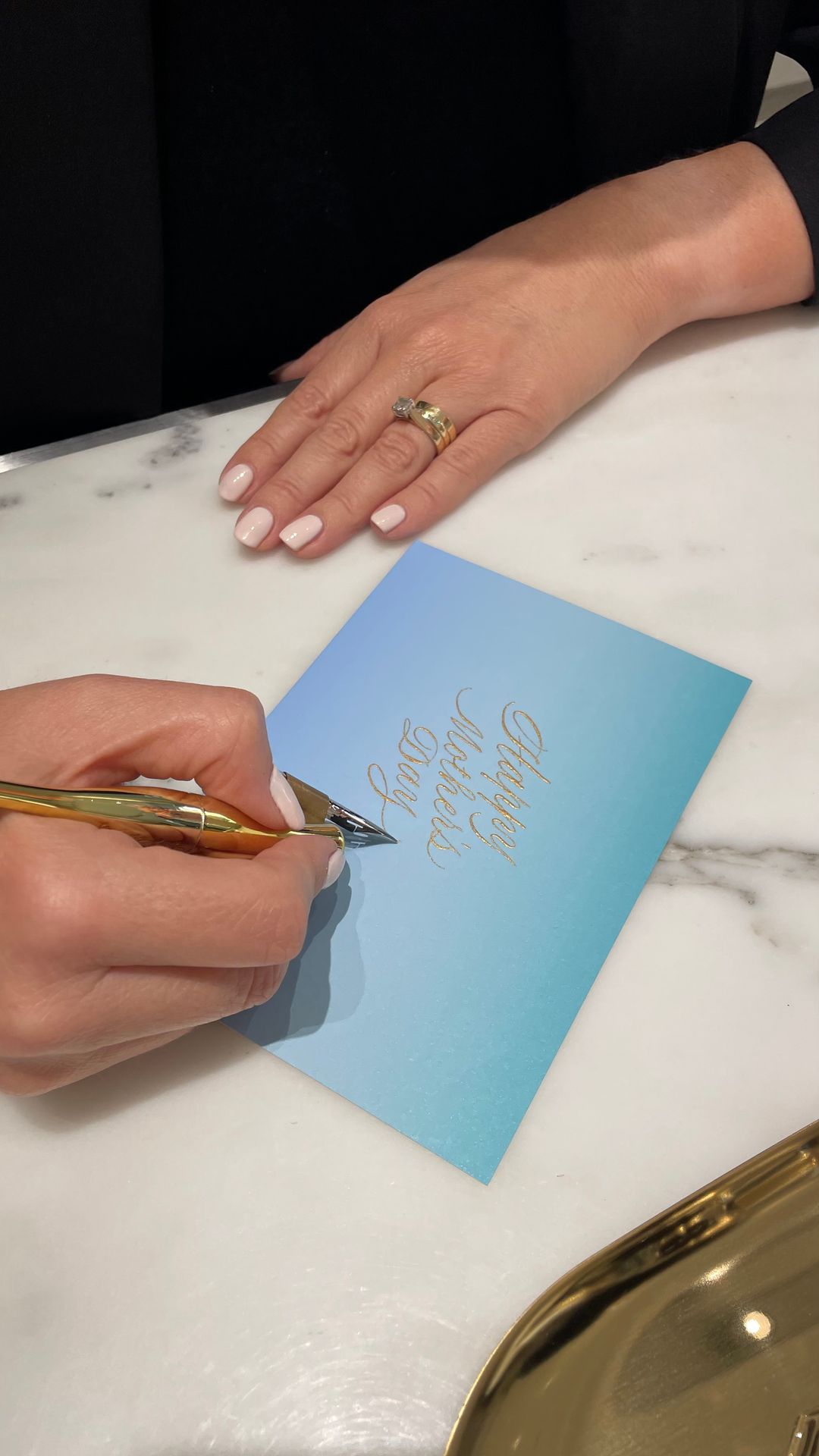 Tiffany & Co Pacific Fair Mother's Day calligraphy