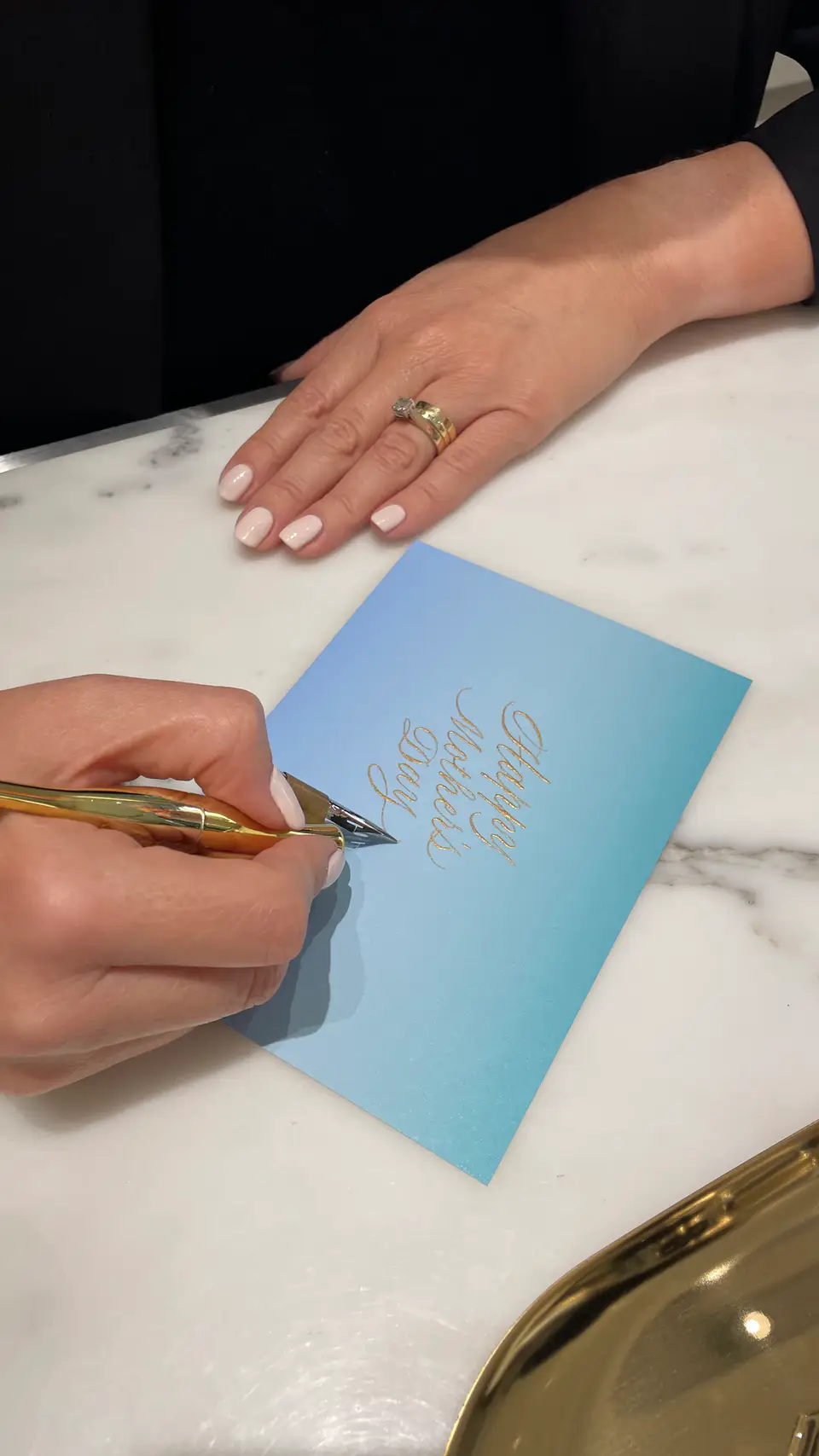 Tiffany & Co Pacific Fair Mother's Day calligraphy