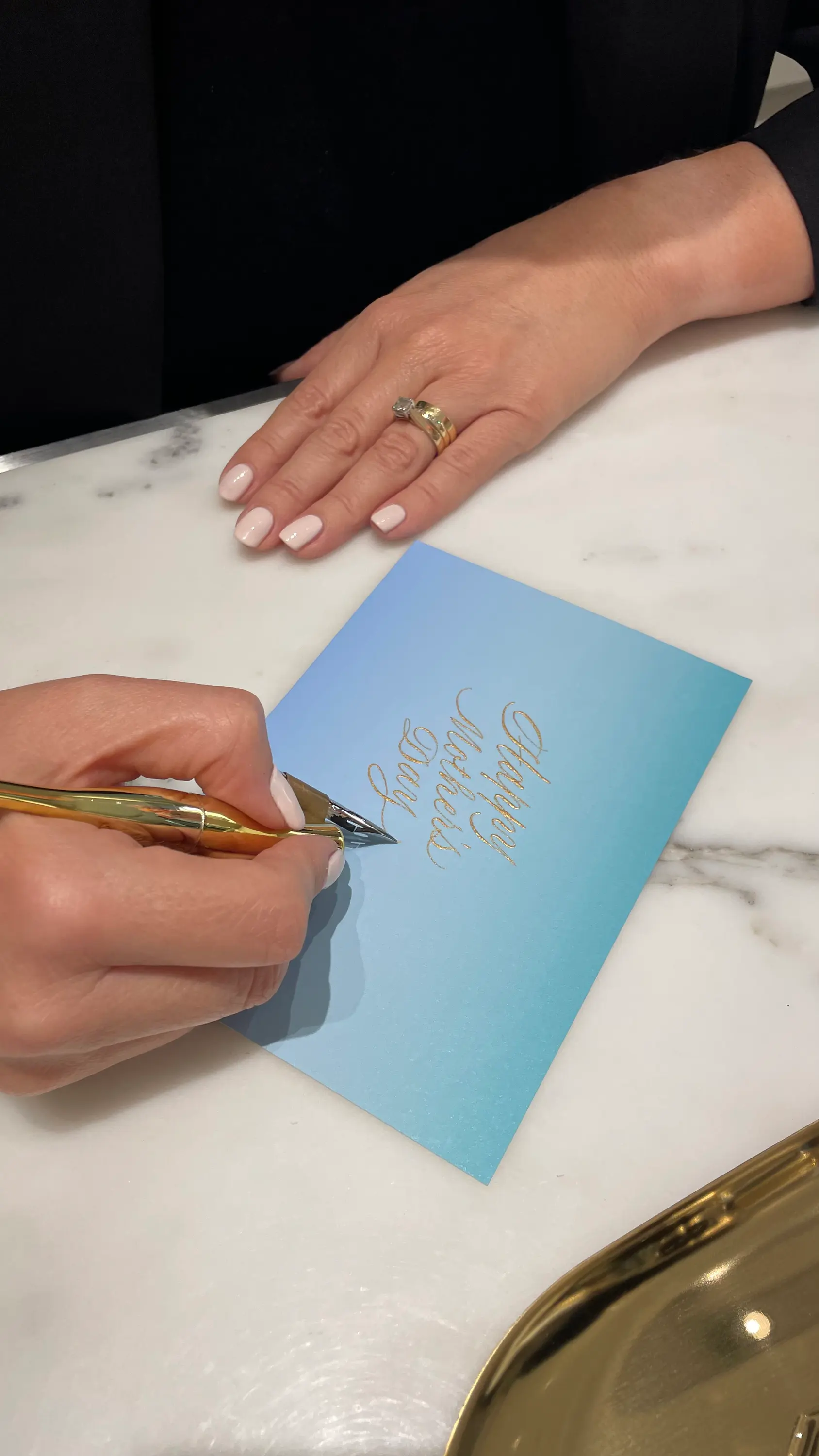 Tiffany & Co Pacific Fair Mother's Day calligraphy