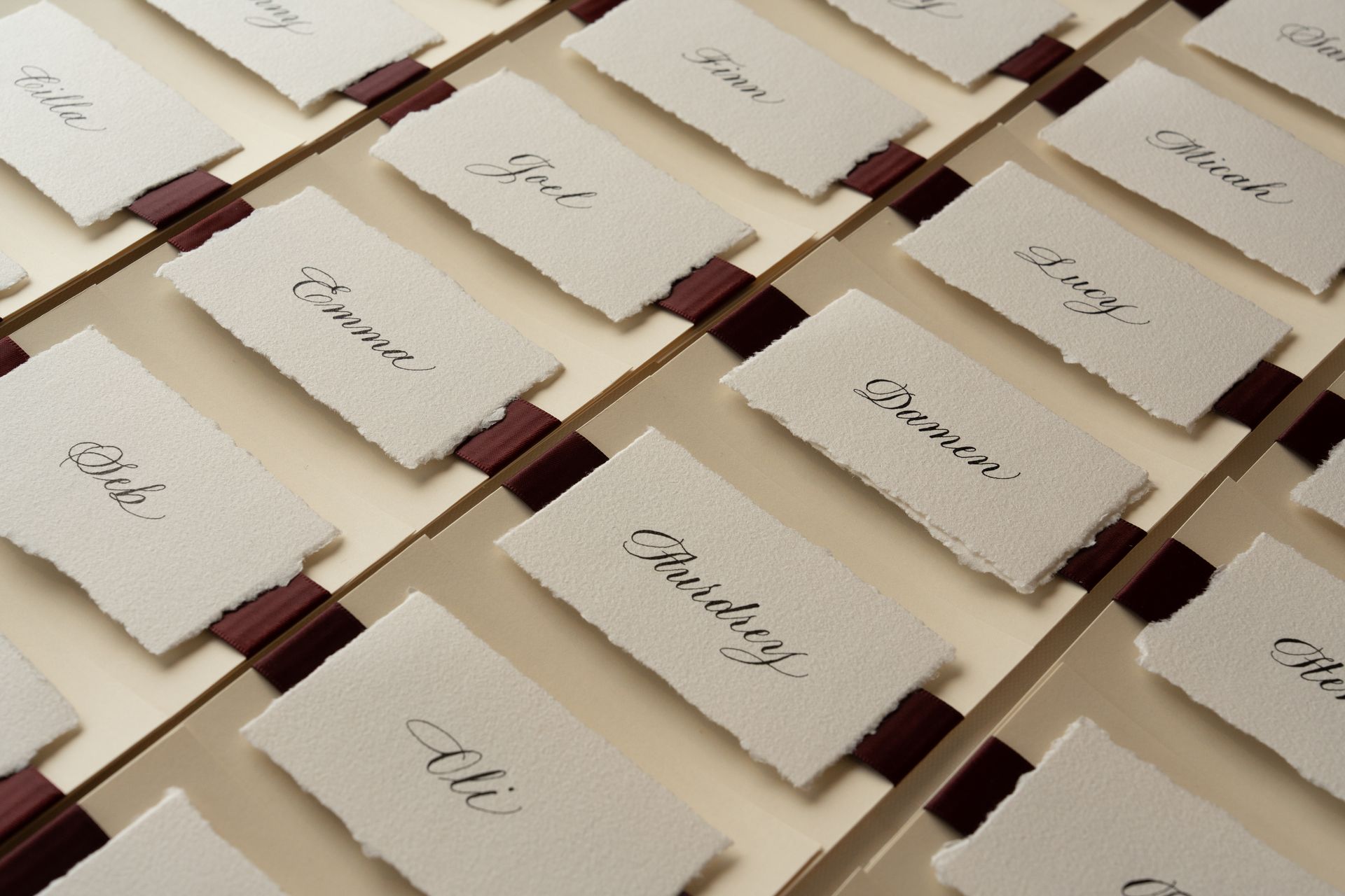 In Studio Custom Calligraphy Personalisation