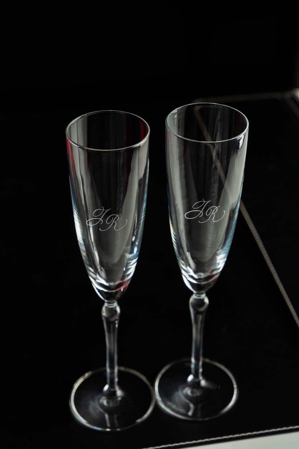 Champagne Glass engraving 1