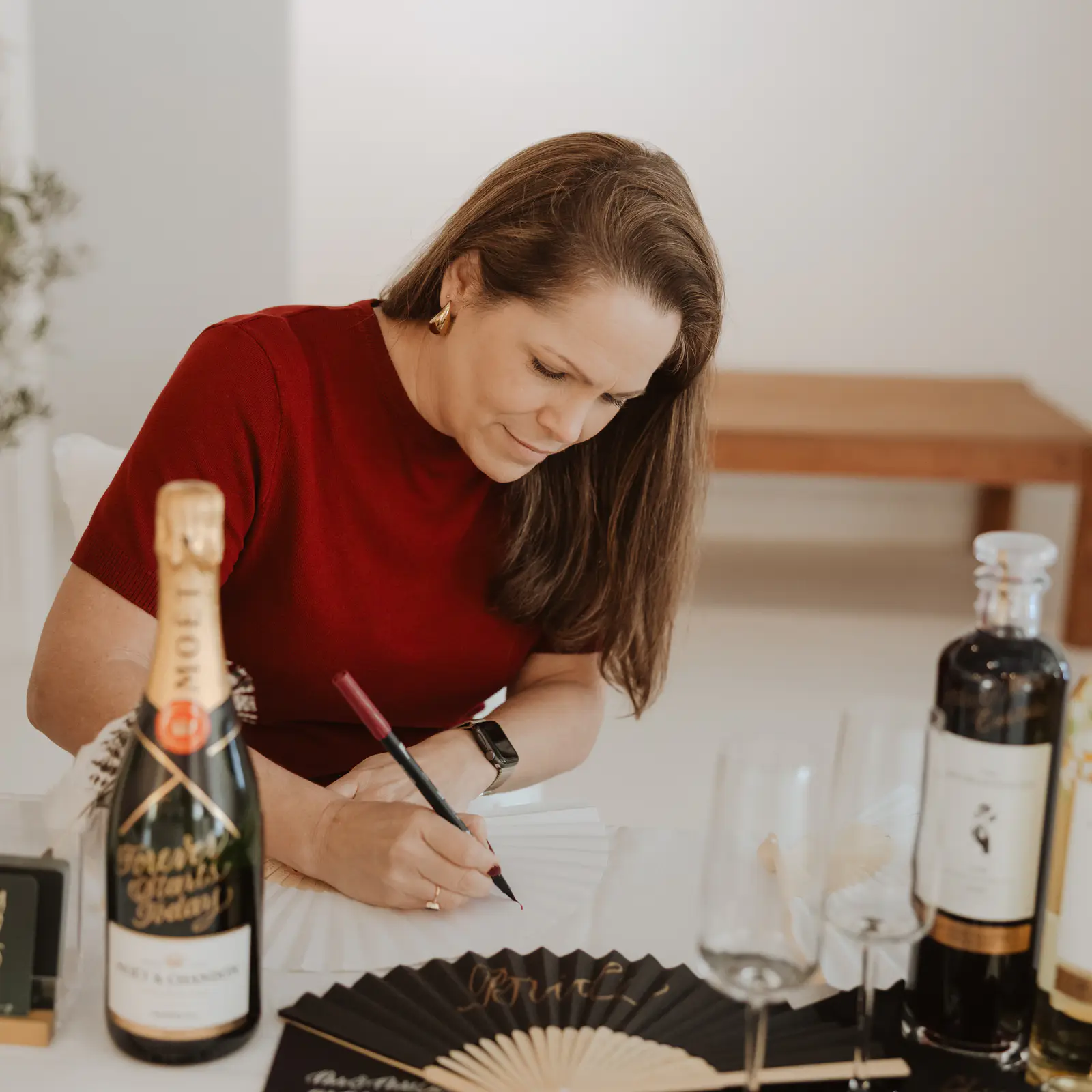 Live event calligraphy and product personalisation setup