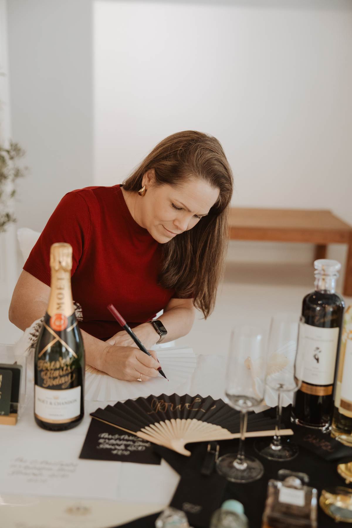 Live event calligraphy and product personalisation setup