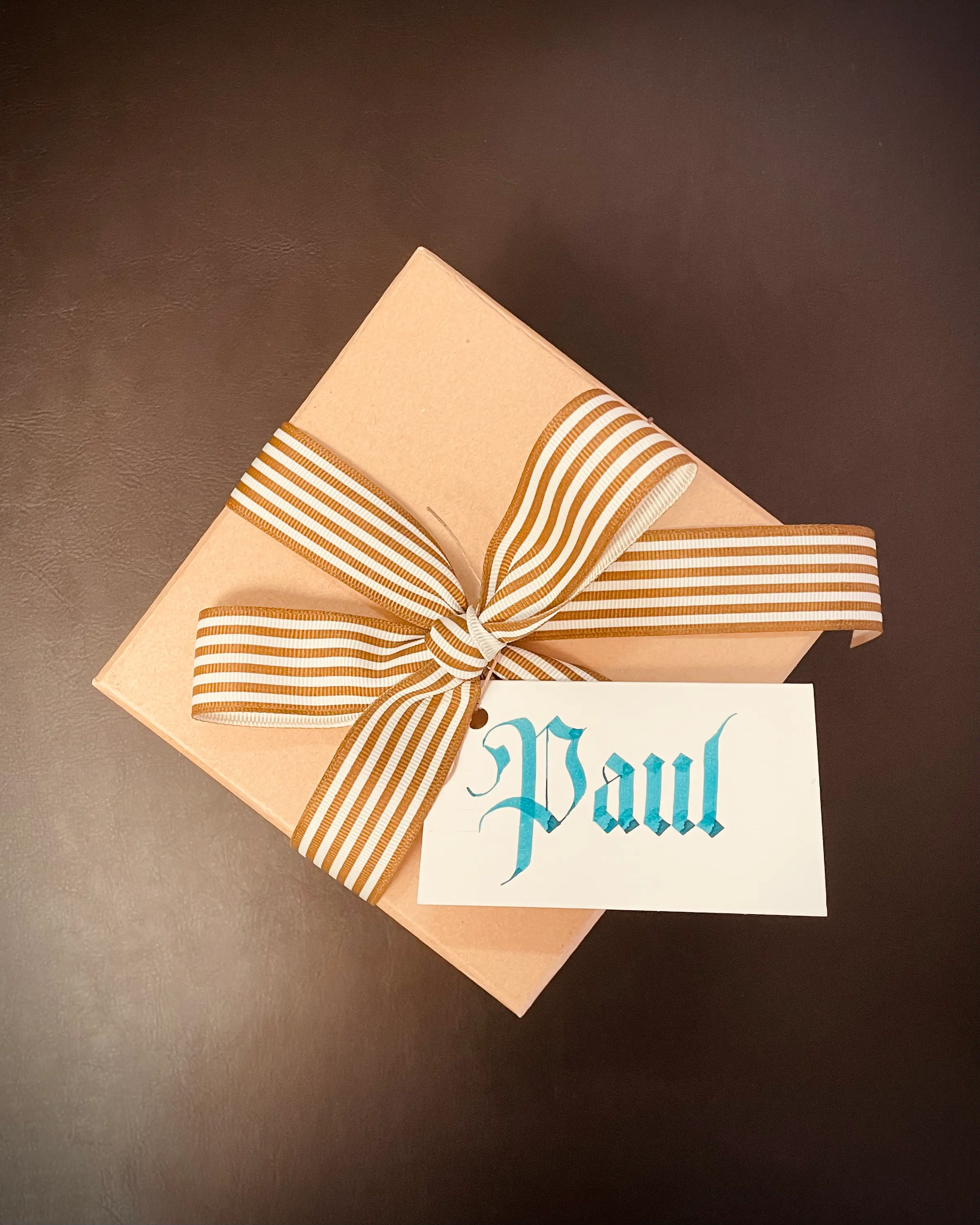 Gothic calligraphy place card 1