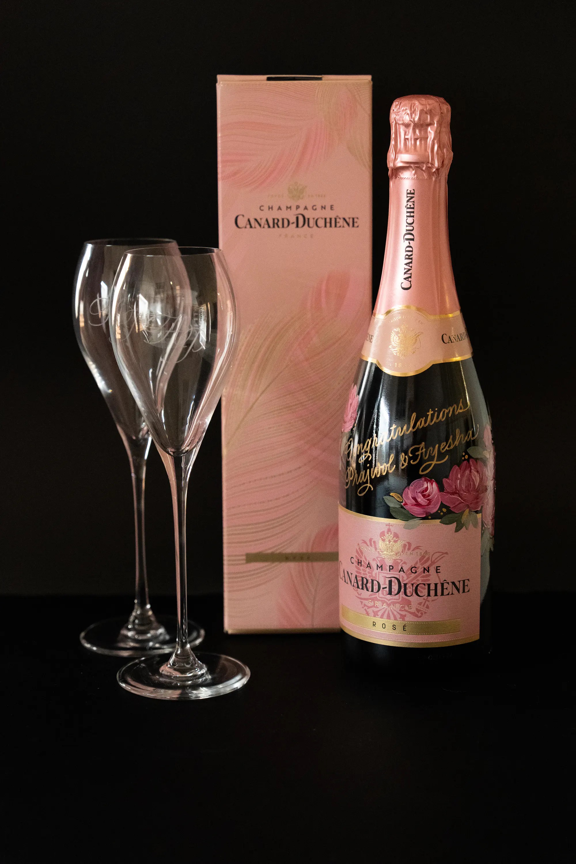 Painted Personalised Canard - Duchene Champagne