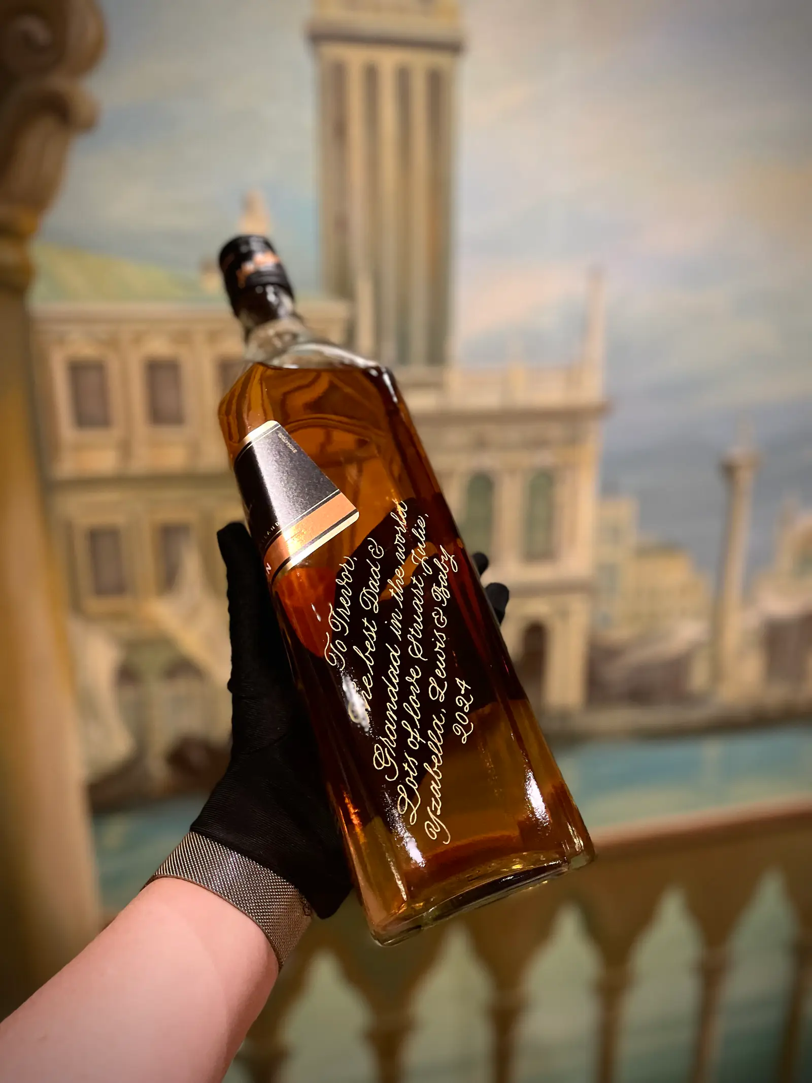 Spirit bottle engraving Jack Daniel's