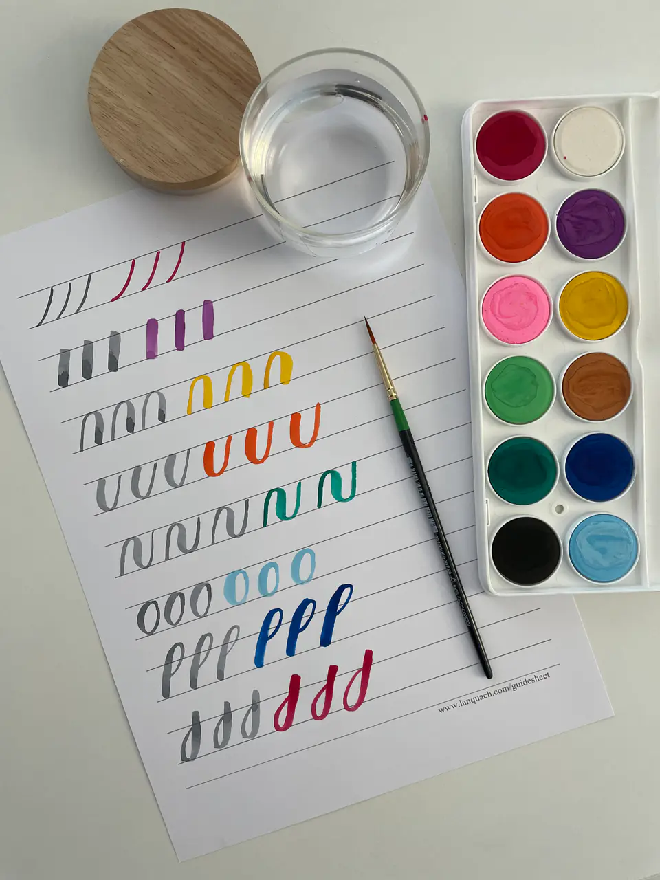 Watercolour calligraphy workshop 1