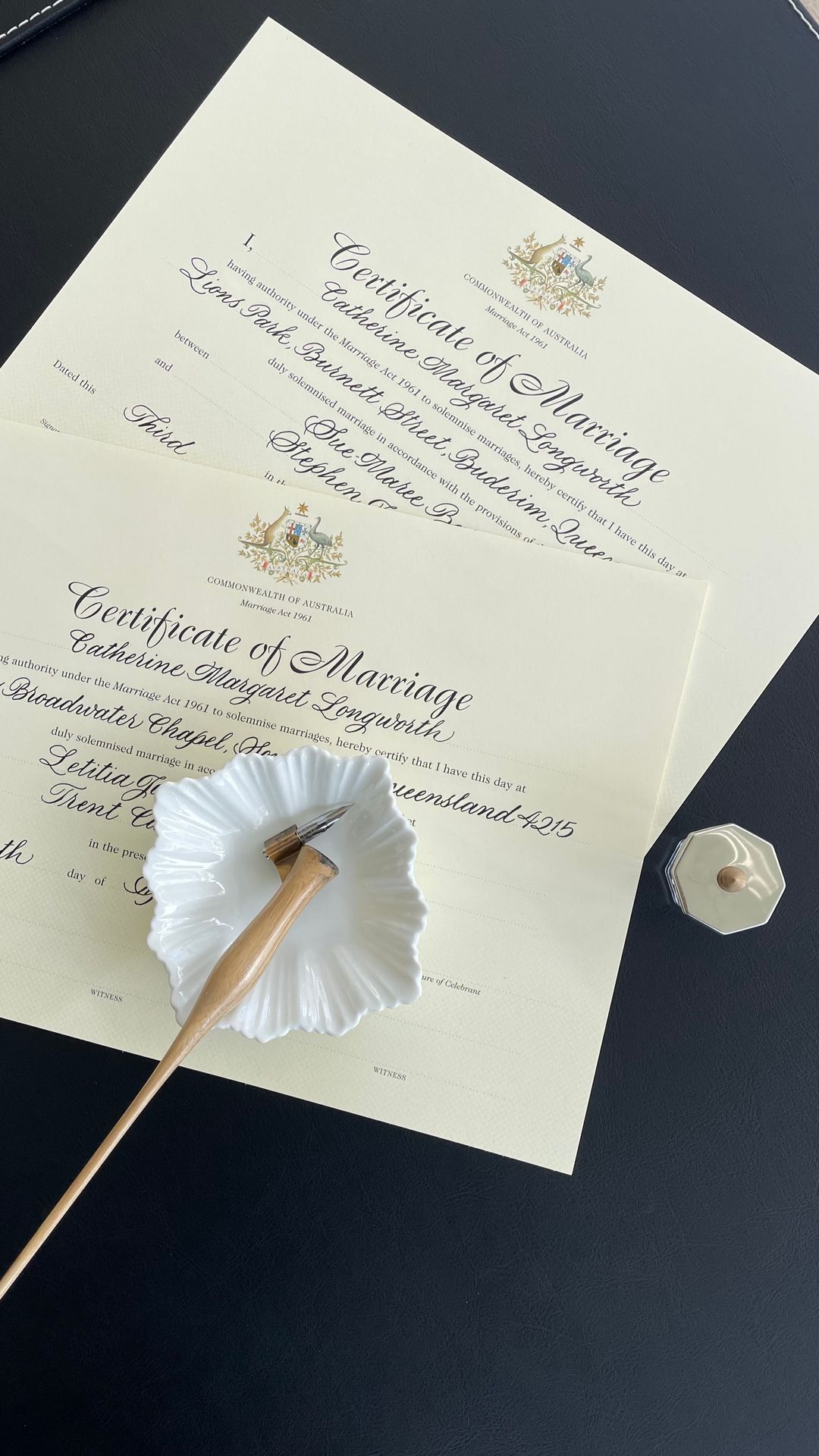 In Studio Custom Calligraphy Personalisation