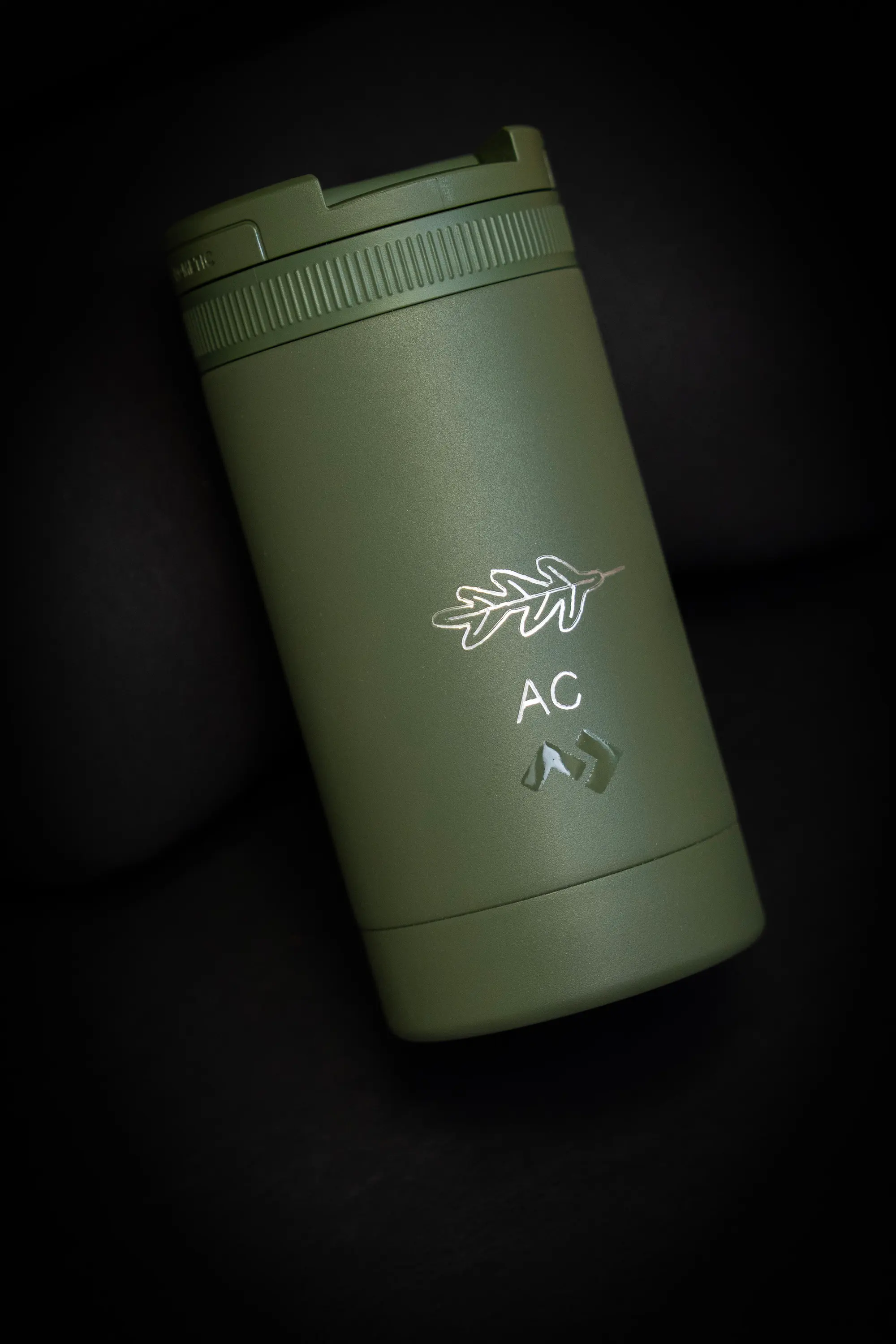 DOMETIC engraving block initials and outdoor icons for their Launch event at Maritime Green Brisbane