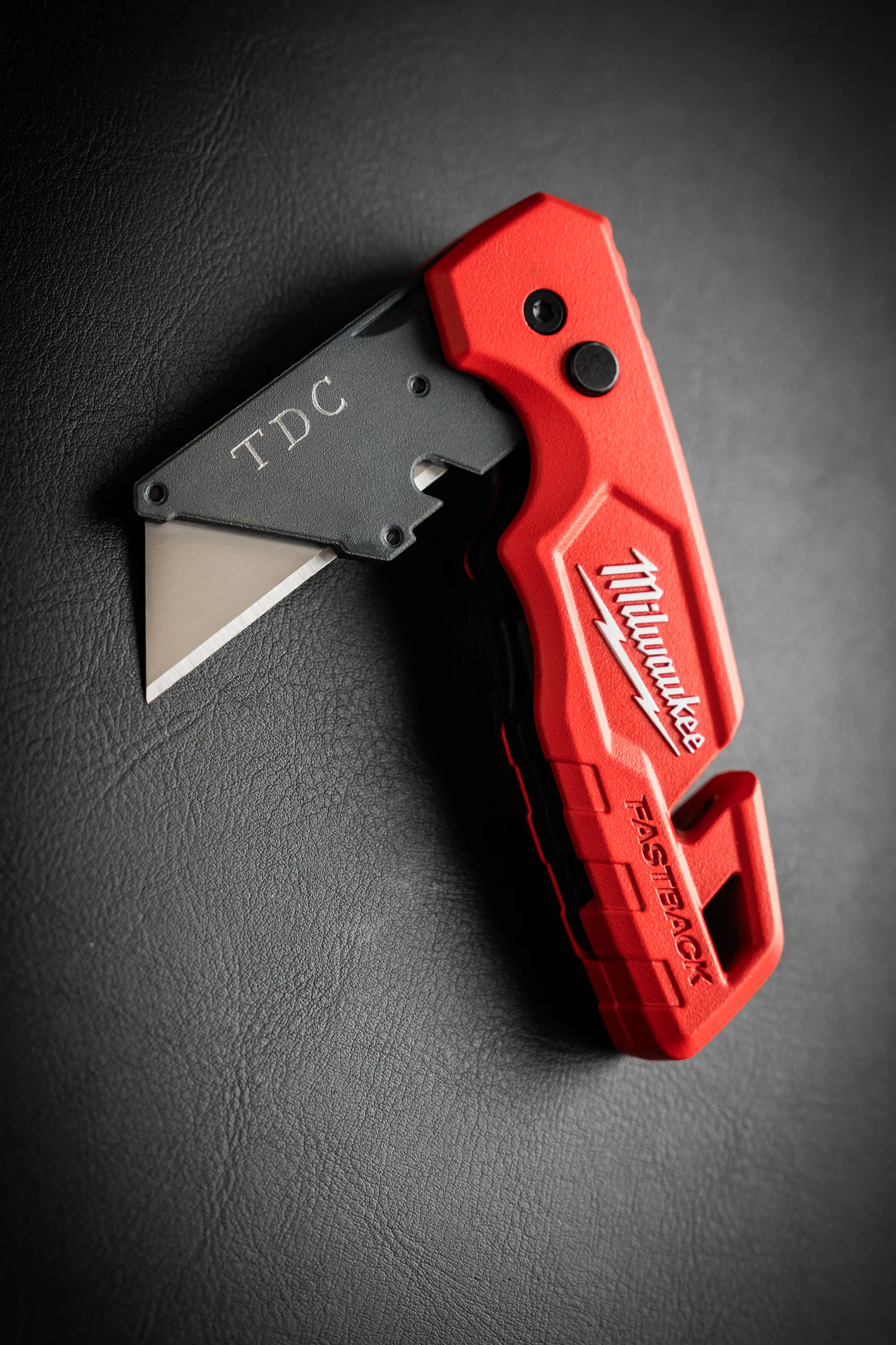 Engraved Milwaukee utility knife