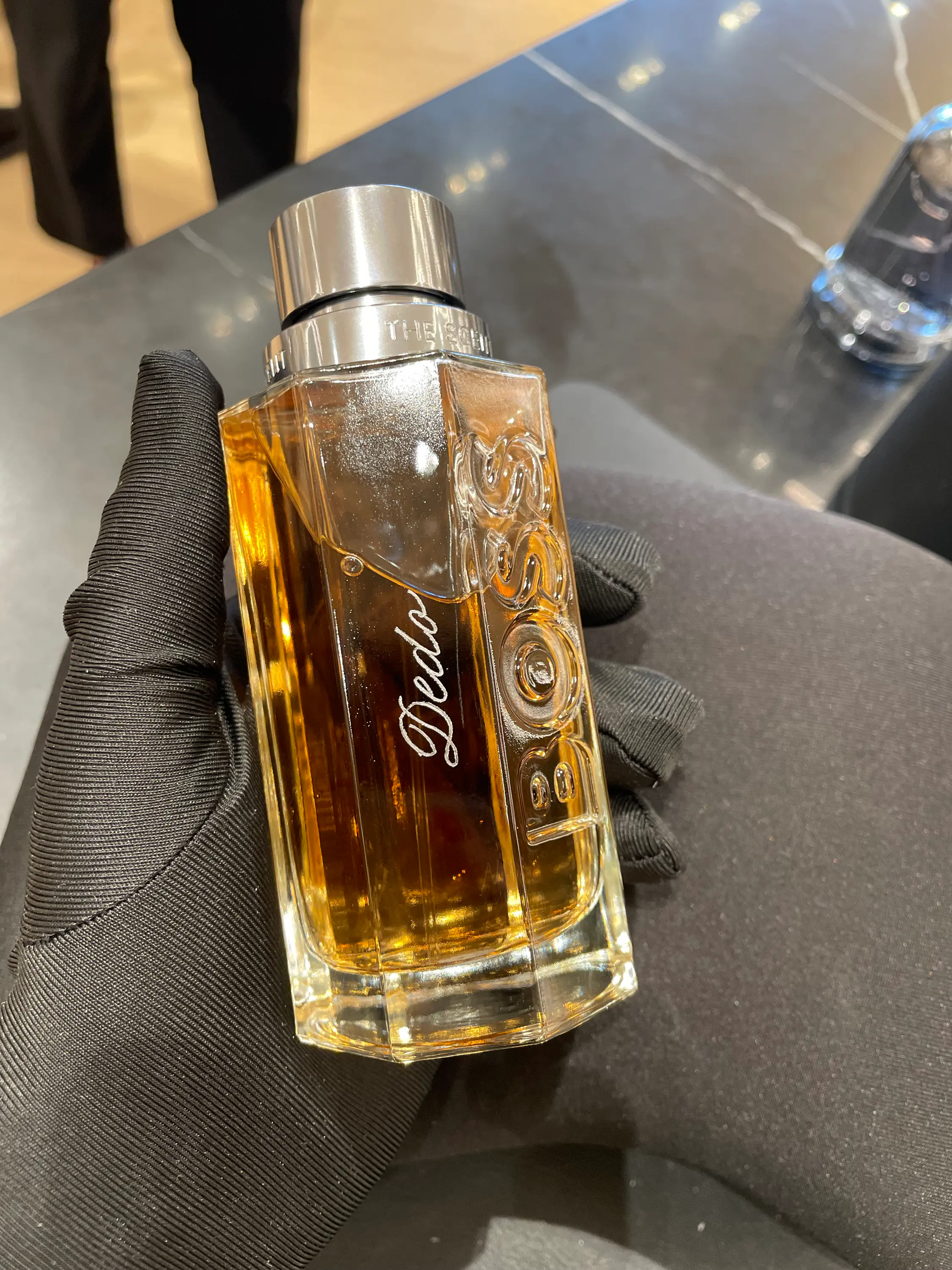 HUGO BOSS fragrance engraving at Pacific Fair for Father's Day